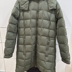 Green Quilted Puffer Coat - eddi